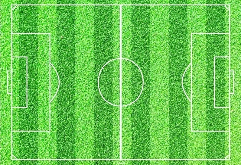Fotbalové Hřiště – jedlý papír na hranatý dort – jedlý obrázek na dort