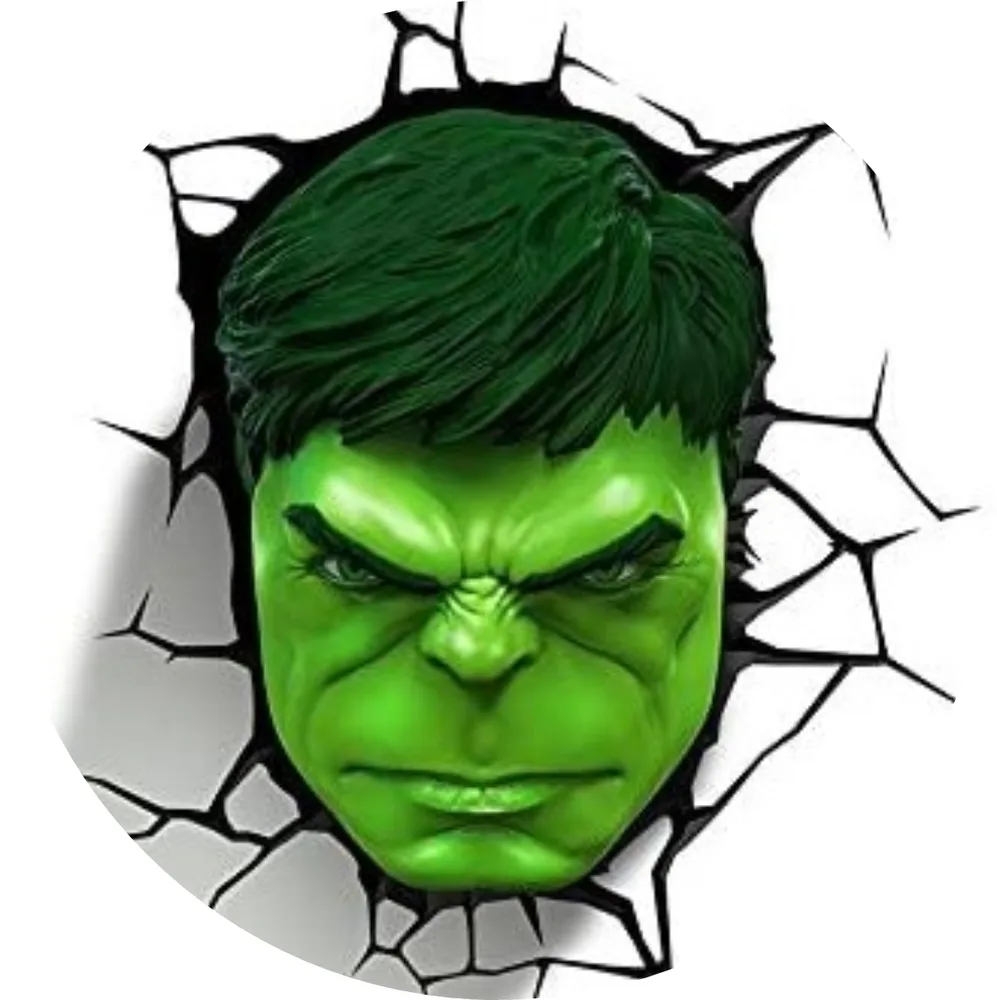 Hulk – tvář prorážející zeď – jedlý obrázek na dort – jedlý obrázek na dort