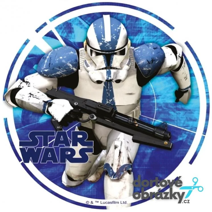 Star Wars – klonový voják – jedlý obrázek na dort – jedlý obrázek na dort