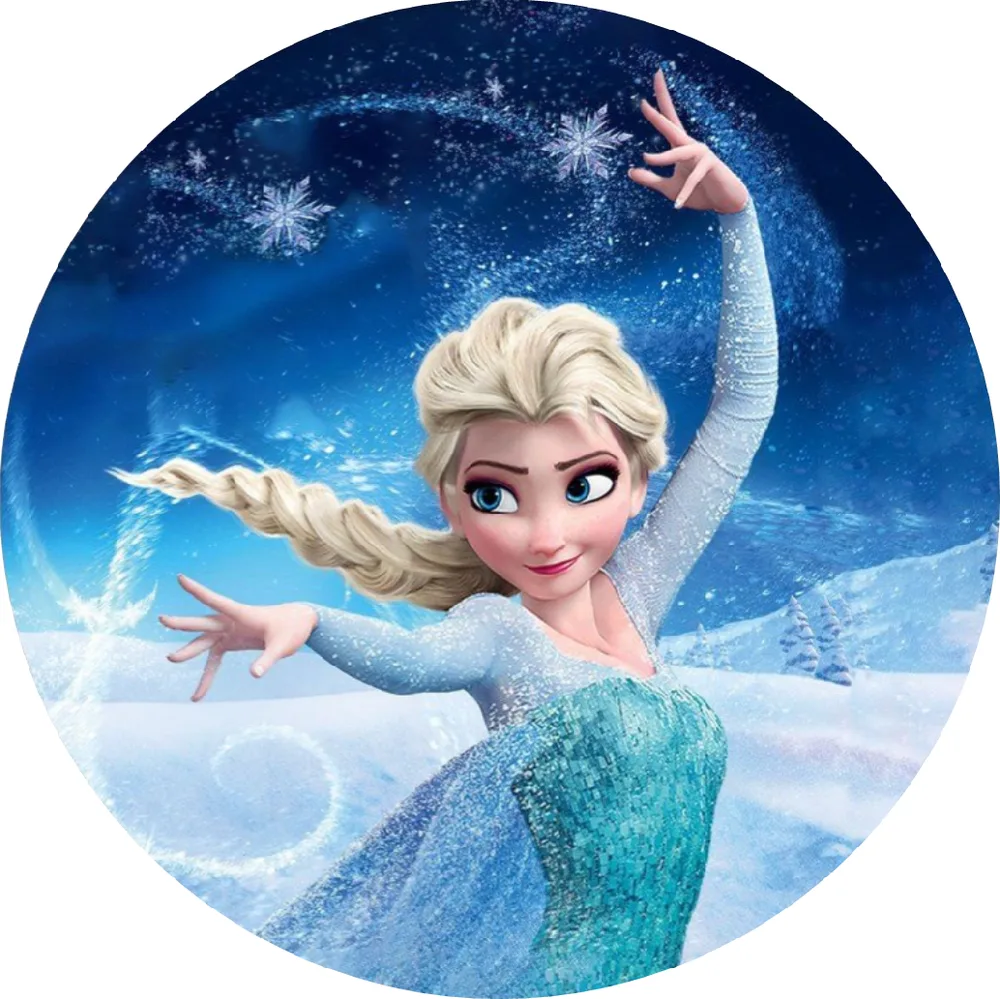 Frozen – Elsa kouzlí sníh – jedlý obrázek na dort – jedlý obrázek na dort