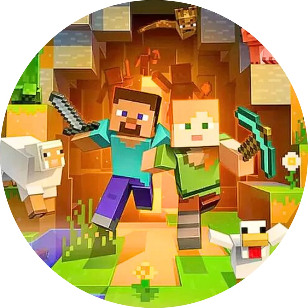 Hra Minecraft – jedlý obrázek na dort – jedlý obrázek na dort