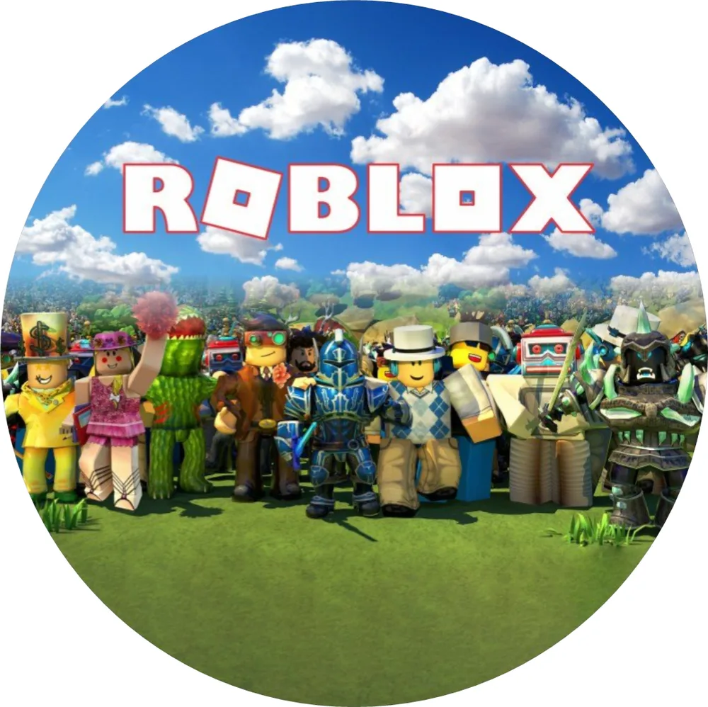 Roblox – parta pod mraky – jedlý obrázek na dort – jedlý obrázek na dort
