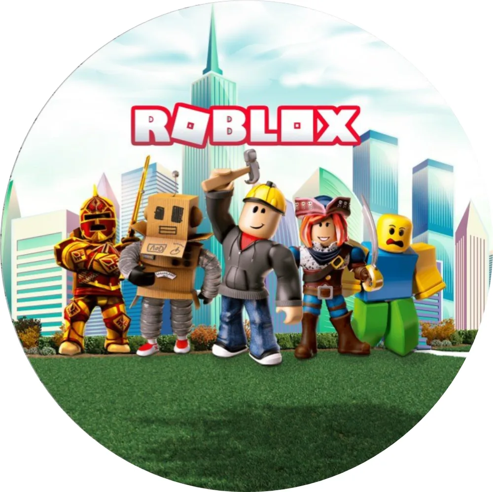 Roblox – parta ve městě – jedlý obrázek na dort – jedlý obrázek na dort