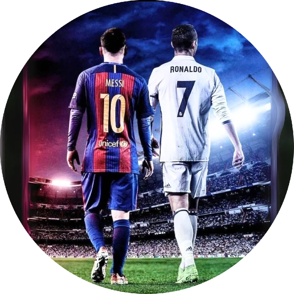 Messi a Ronaldo – jedlý obrázek na dort – jedlý obrázek na dort