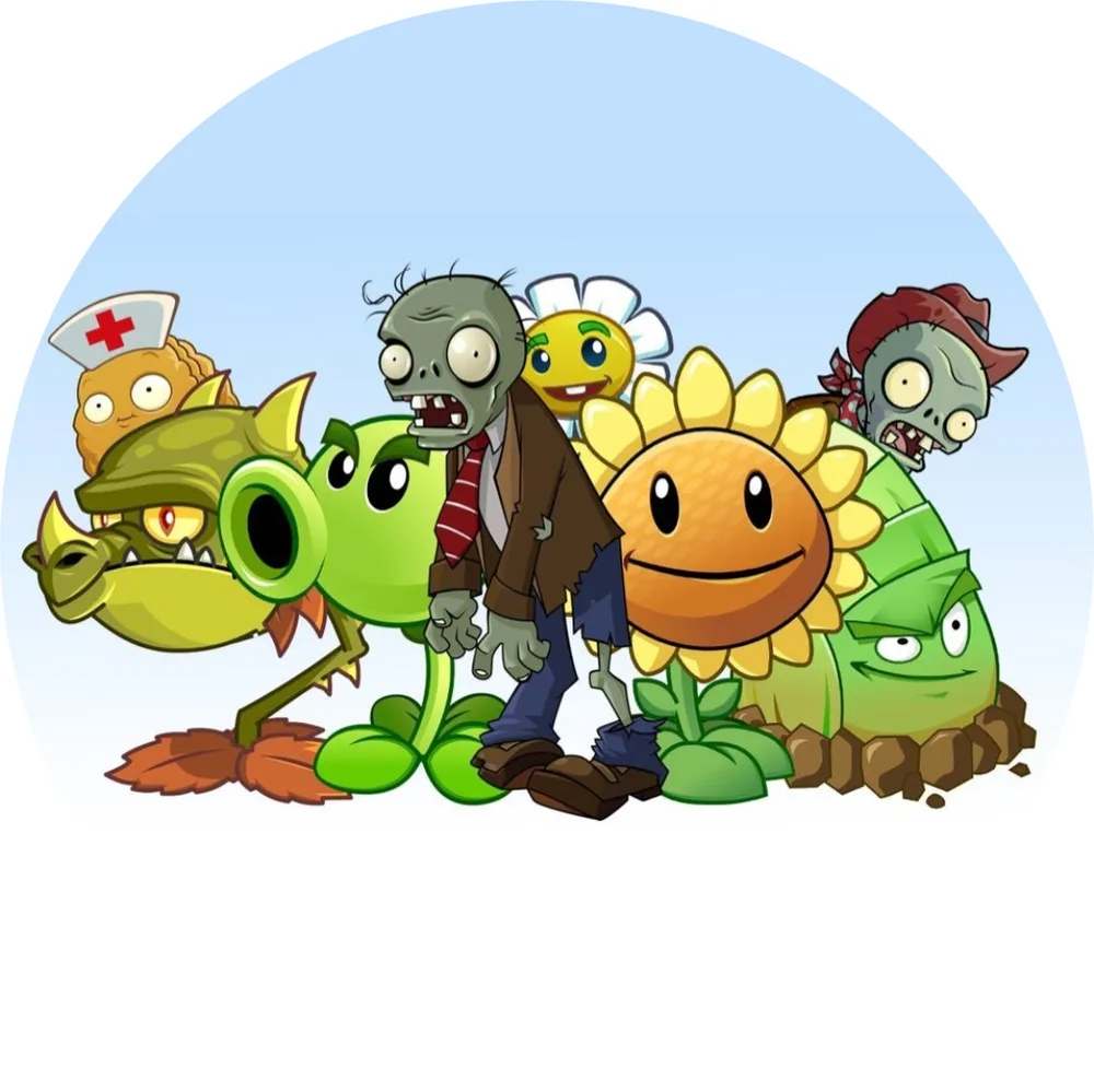 Plants Vs Zombies – jedlý obrázek na dort – jedlý obrázek na dort