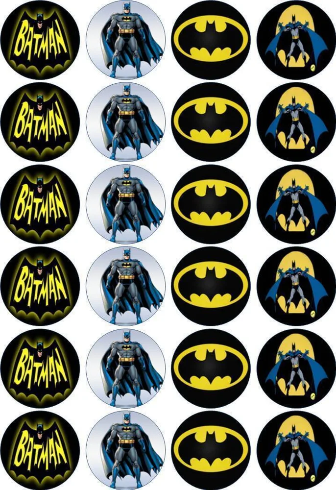Batman – jedlý papír na cupcakes – jedlý obrázek na dort