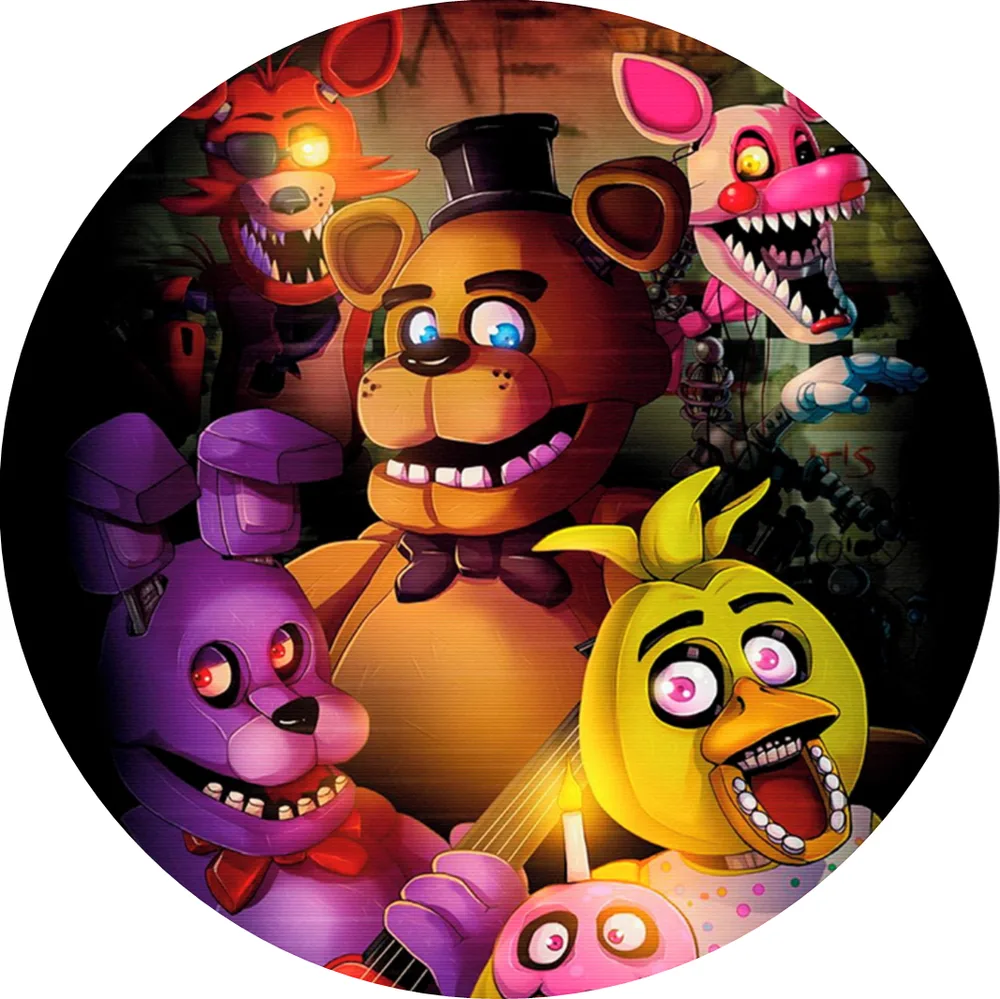Five Nights At Freddys – Freddy a Chica – jedlý obrázek na dort – jedlý obrázek na dort