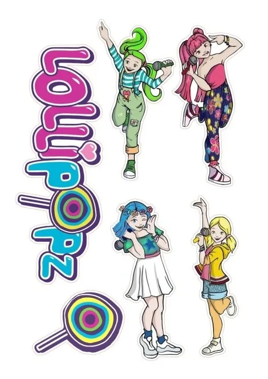 Lollipopz – jedlý papír na hranatý dort – jedlý obrázek na dort