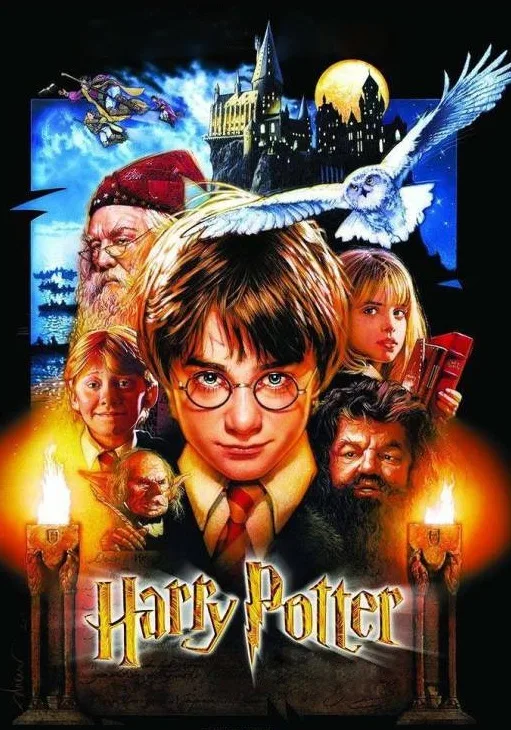 Harry Potter a Kámen Mudrců – jedlý papír na hranatý dort – jedlý obrázek na dort