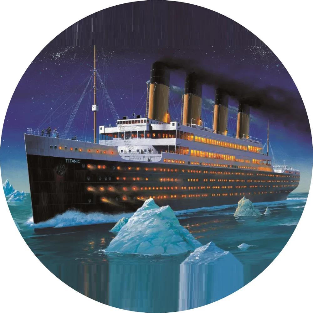 Titanic – mezi ledovci – jedlý obrázek na dort – jedlý obrázek na dort