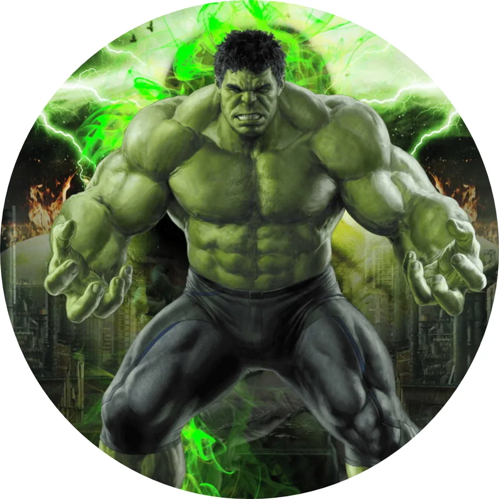 Hulk – filmový v zelené záři – jedlý obrázek na dort – jedlý obrázek na dort