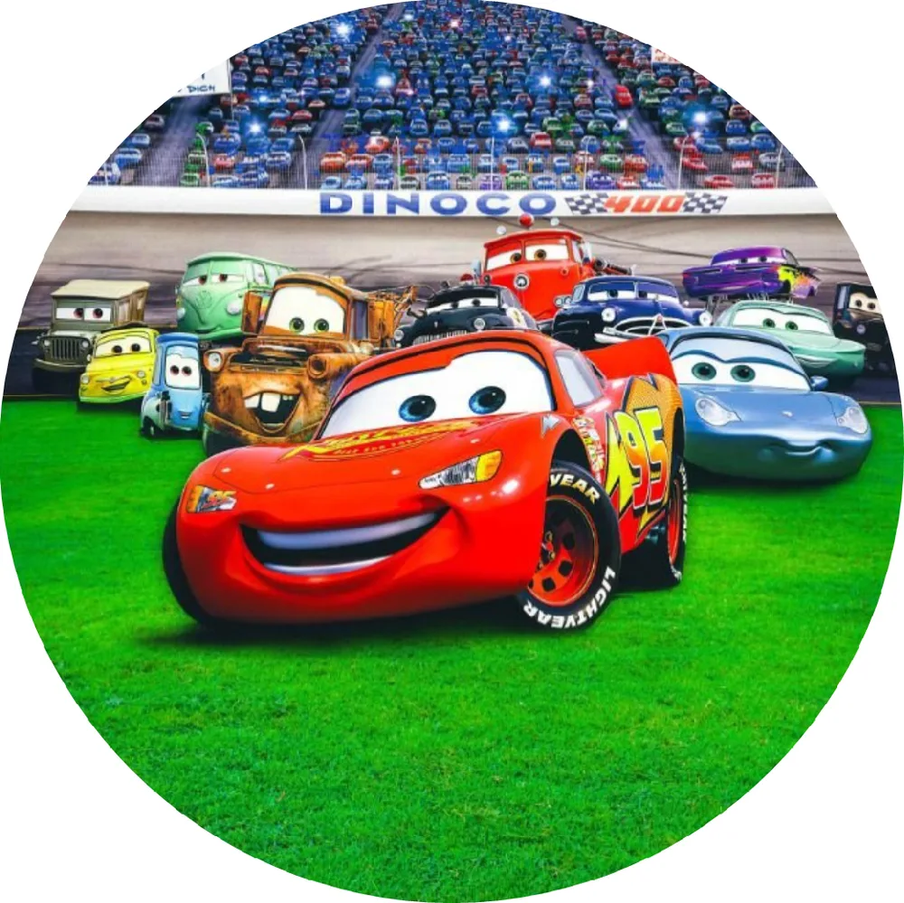 Cars – Blesk na stadionu – jedlý obrázek na dort – jedlý obrázek na dort