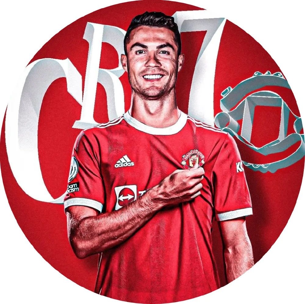 Ronaldo – Manchester United – portrét CR7 – jedlý obrázek na dort – jedlý obrázek na dort