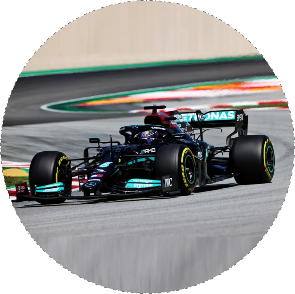 Formule – stříbrný vůz na trati – jedlý obrázek na dort – jedlý obrázek na dort
