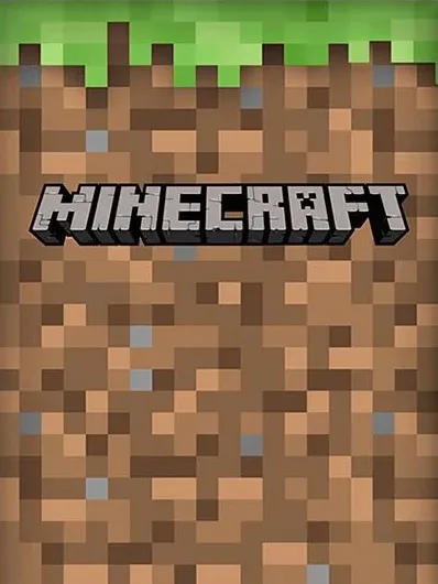 Minecraft – blok hlíny s logem – jedlý papír na hranatý dort – jedlý obrázek na dort