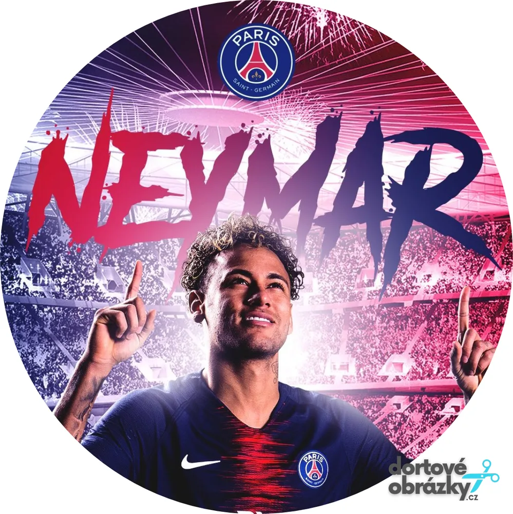 Neymar – PSG – jedlý obrázek na dort – jedlý obrázek na dort