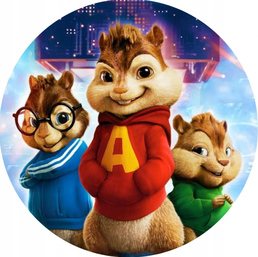 Alvin a Chipmunkové – New – jedlý obrázek na dort – jedlý obrázek na dort