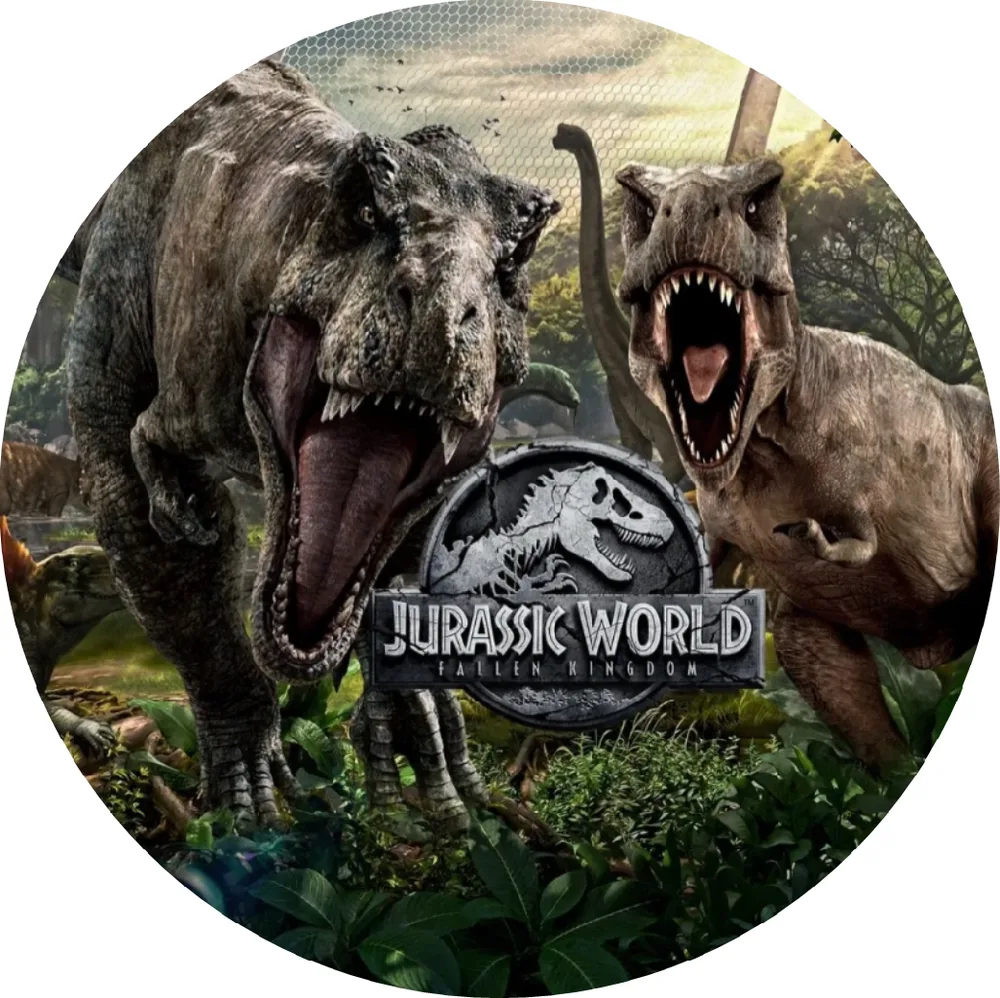 Dinosauři – Jurský Park – jedlý obrázek na dort – jedlý obrázek na dort