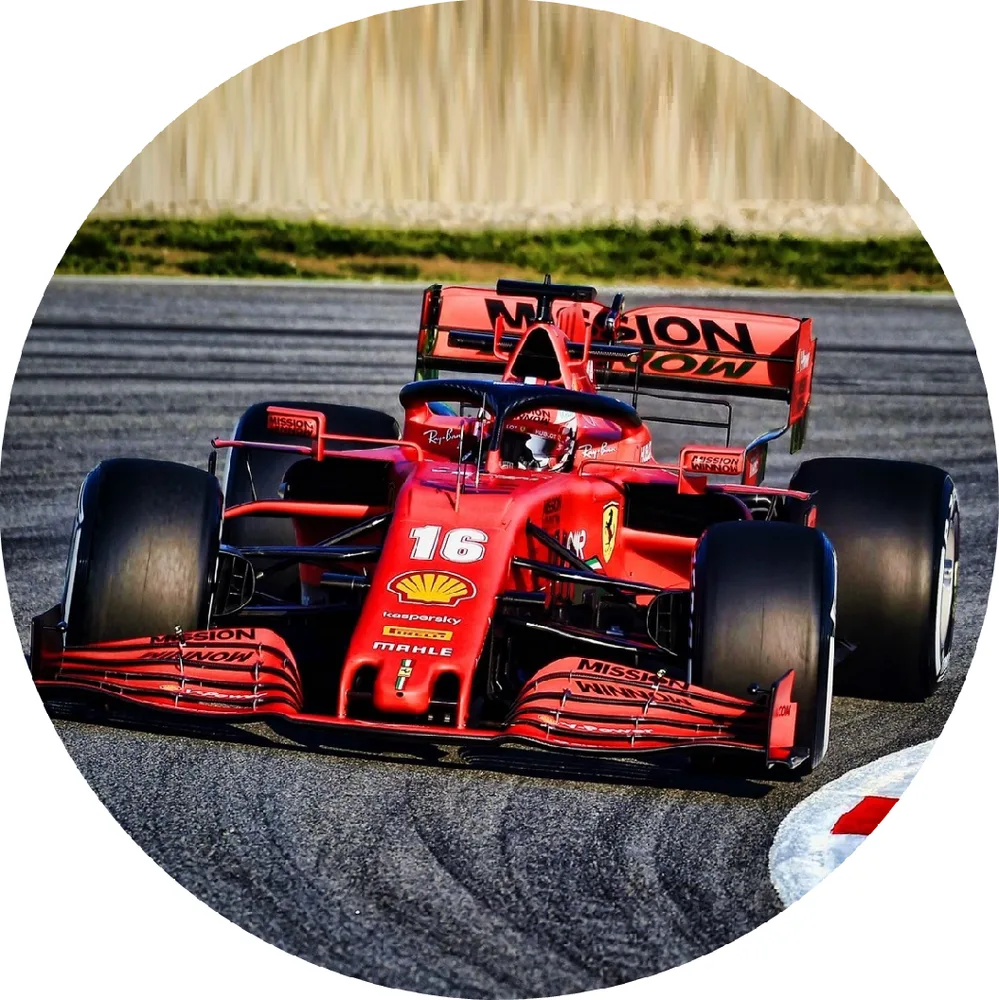 Formule – Ferrari na trati – jedlý obrázek na dort – jedlý obrázek na dort