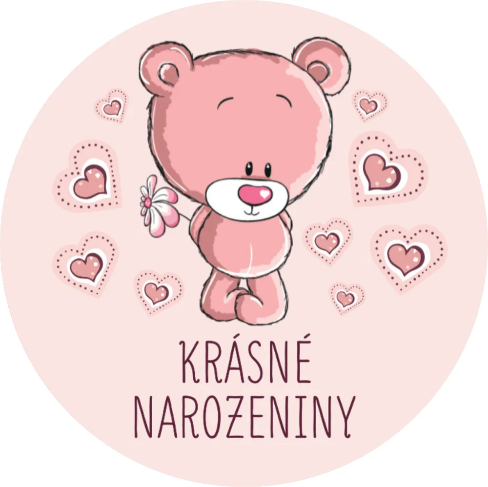 Krásné Narozeniny – jedlý obrázek na dort – jedlý obrázek na dort