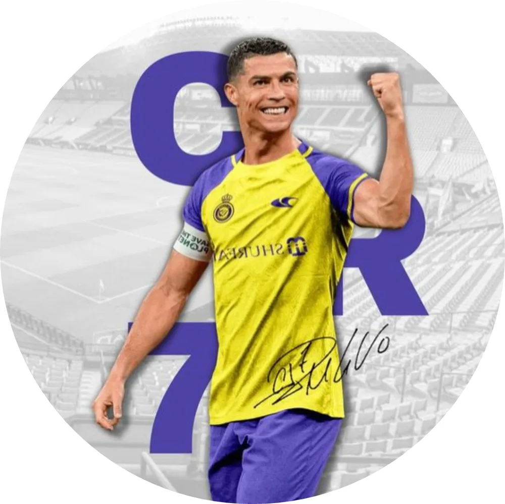 Cristiano Ronaldo – gesto CR7 – jedlý obrázek na dort – jedlý obrázek na dort