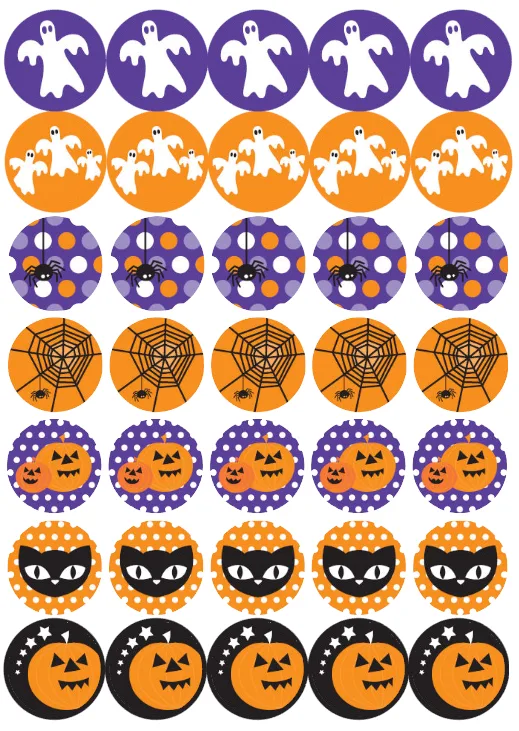 Halloween – jedlý papír na hranatý dort – jedlý obrázek na dort