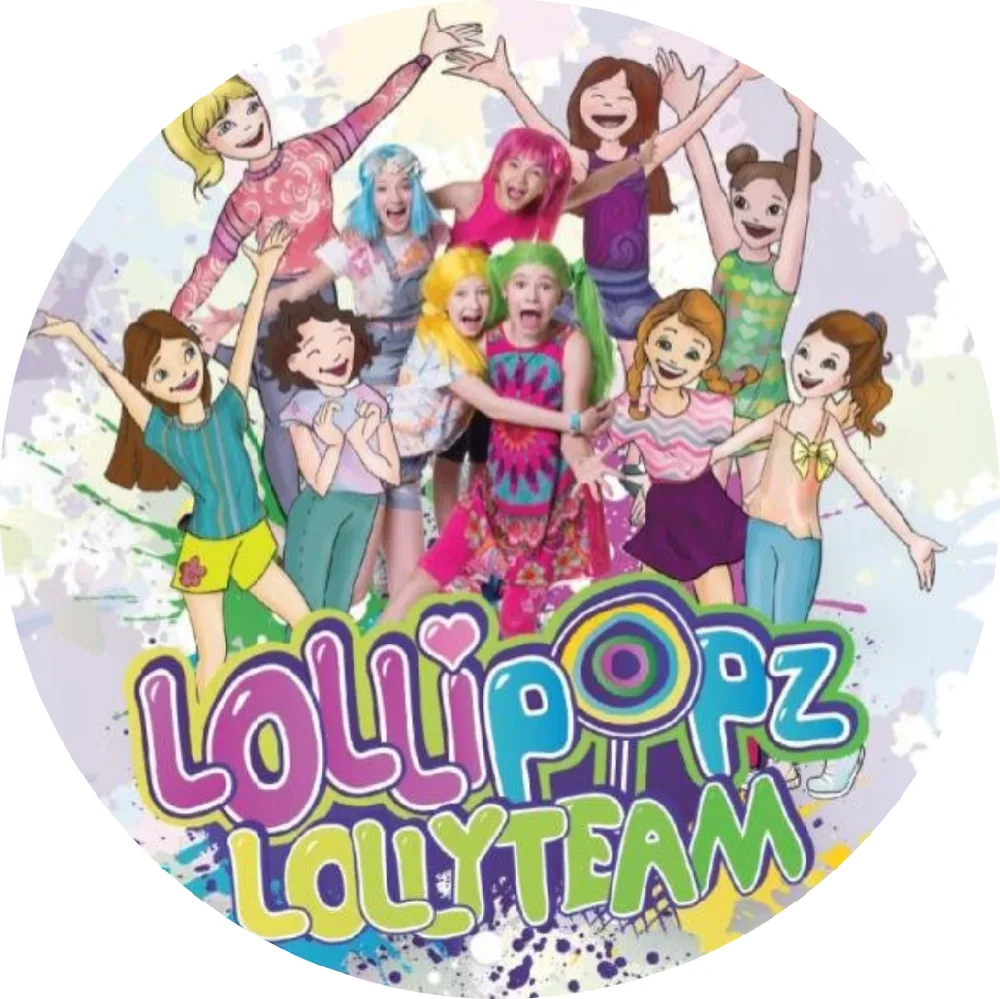 Lollipopz – kreslené s LollyTeam – jedlý obrázek na dort – jedlý obrázek na dort