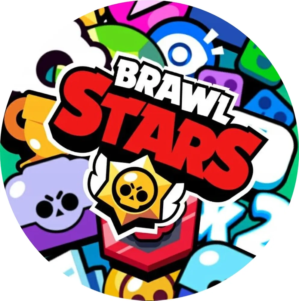 Brawl Stars – velké logo zblízka – jedlý obrázek na dort – jedlý obrázek na dort