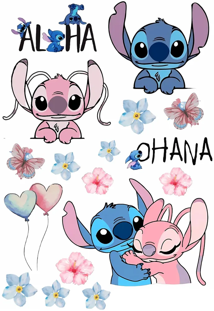 Lilo & Stitch – jedlý papír k výřezu – jedlý obrázek na dort