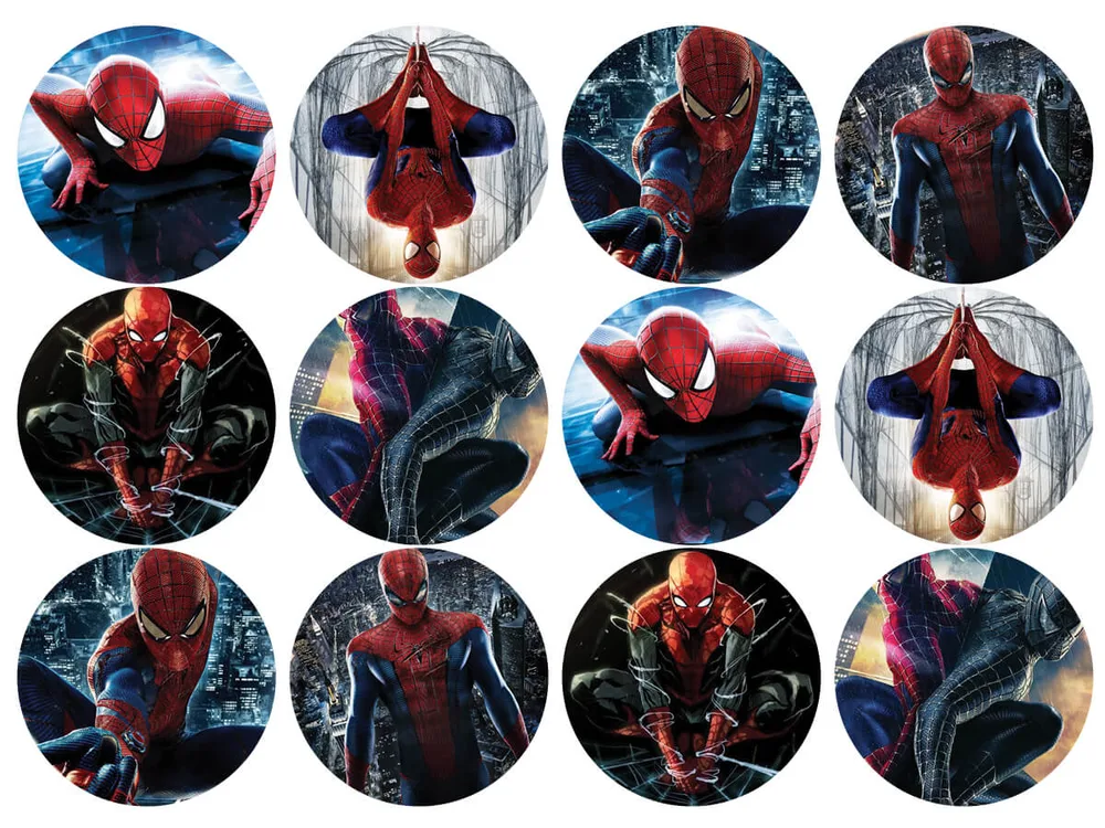 Spiderman – jedlý papír na cupcakes – jedlý obrázek na dort