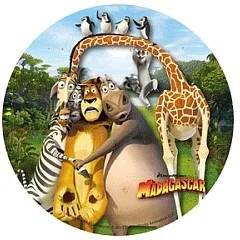 Madagaskar – jedlý obrázek na dort – jedlý obrázek na dort