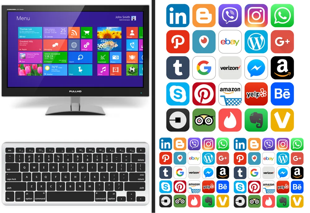 2 Listy: Pc + Klávesnice + Pc Ikony – jedlý papír na hranatý dort – jedlý obrázek na dort