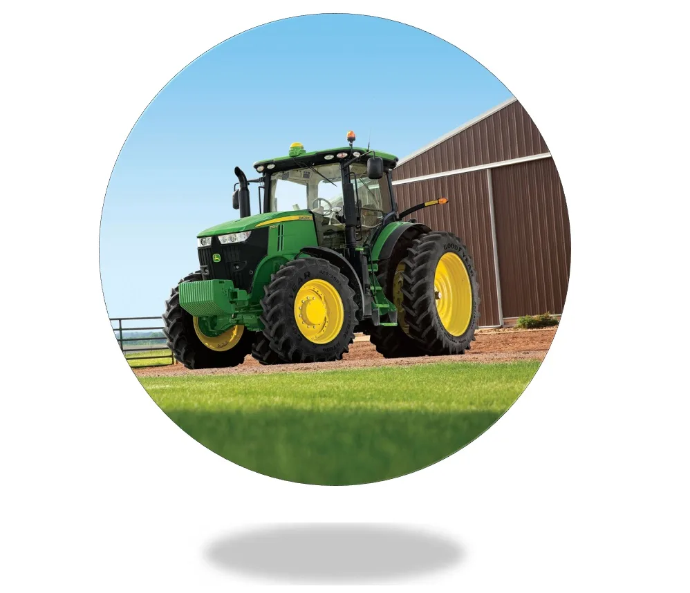 Traktor John – jedlý papír na hranatý dort – jedlý obrázek na dort