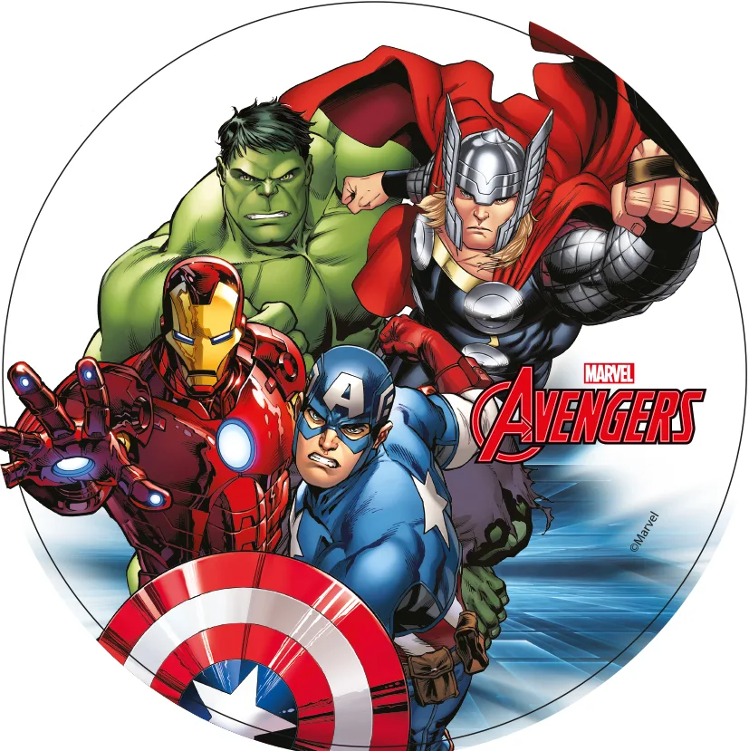 Avengers – superhrdinové – jedlý obrázek na dort – jedlý obrázek na dort