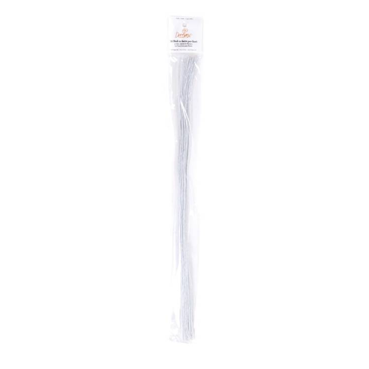 Květinové drátky bílé 40 cm, 50 ks – Decora