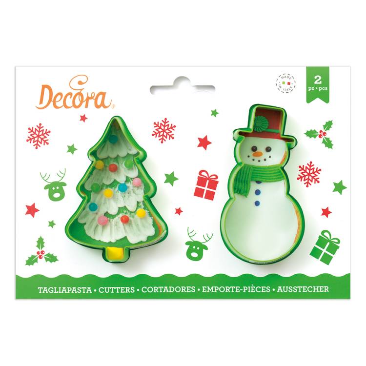 Vykrajovátka Decora Stromeček a sněhulák (2 ks)