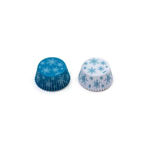 Košíčky na muffiny sněhové vločky 5 × 3,2 cm 36 ks – Decora