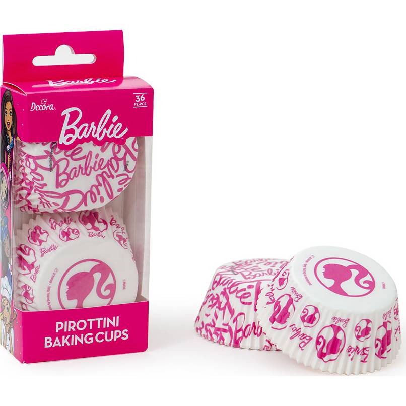 Košíčky na muffiny s motivem Barbie silueta 36 ks – Decora