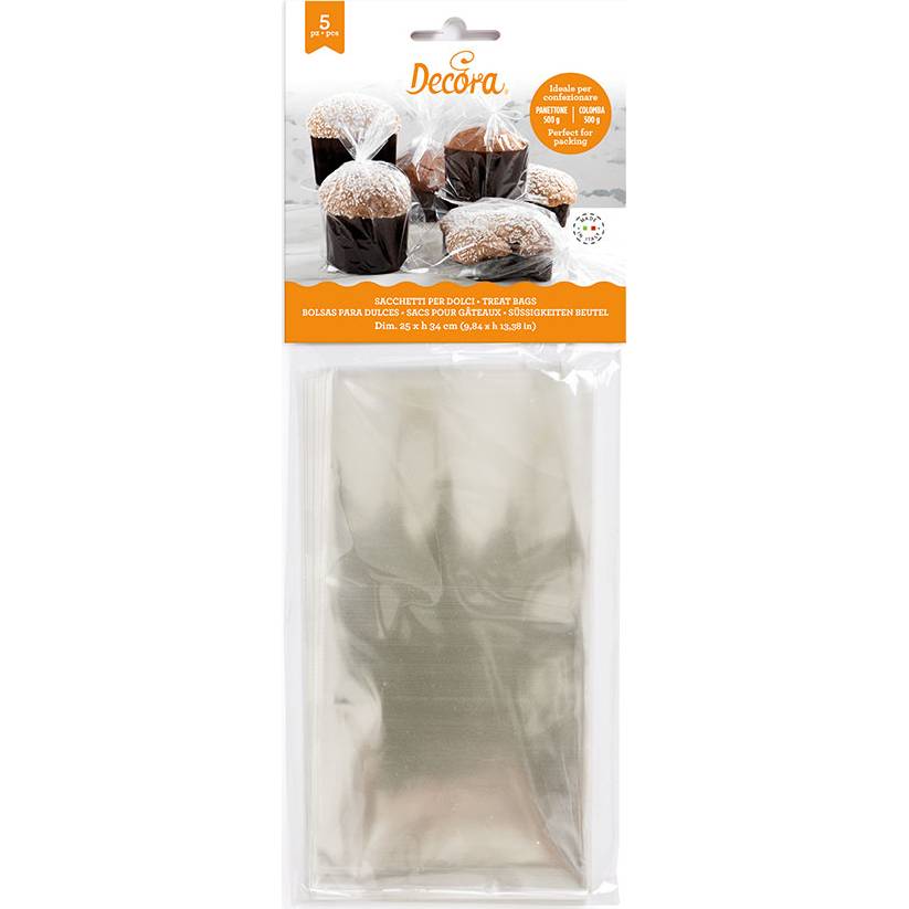 Sáčky na Panettone 500 g 5 ks – Decora