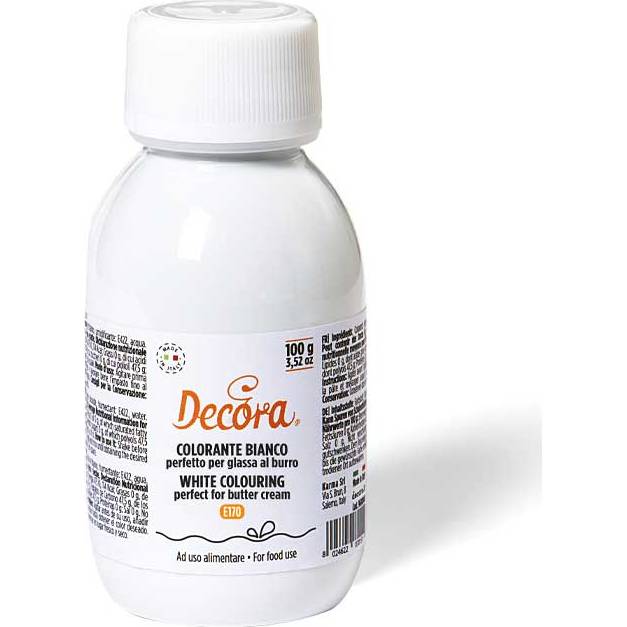 Bílá potravinářská barva běloba tekutá 100 g – Decora