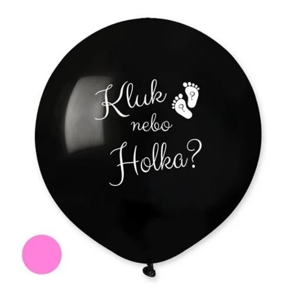 Balónek Kluk nebo holka? s růžovými konfetami 48 cm – PartyDeco