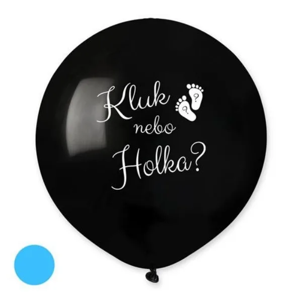 Balonek Kluk nebo holka? s modrými konfetami 48 cm – Party Deco