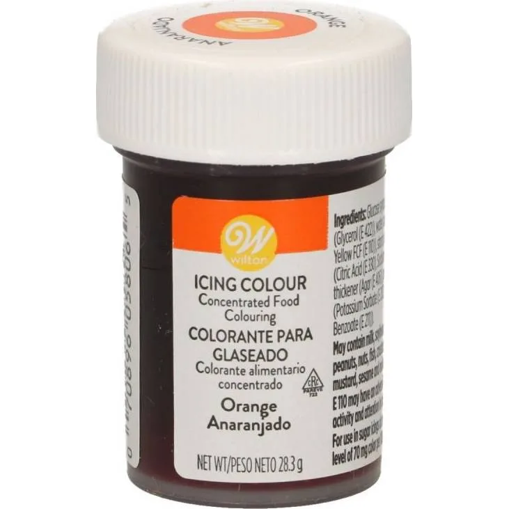 Gelová barva oranžová 28 g – Wilton