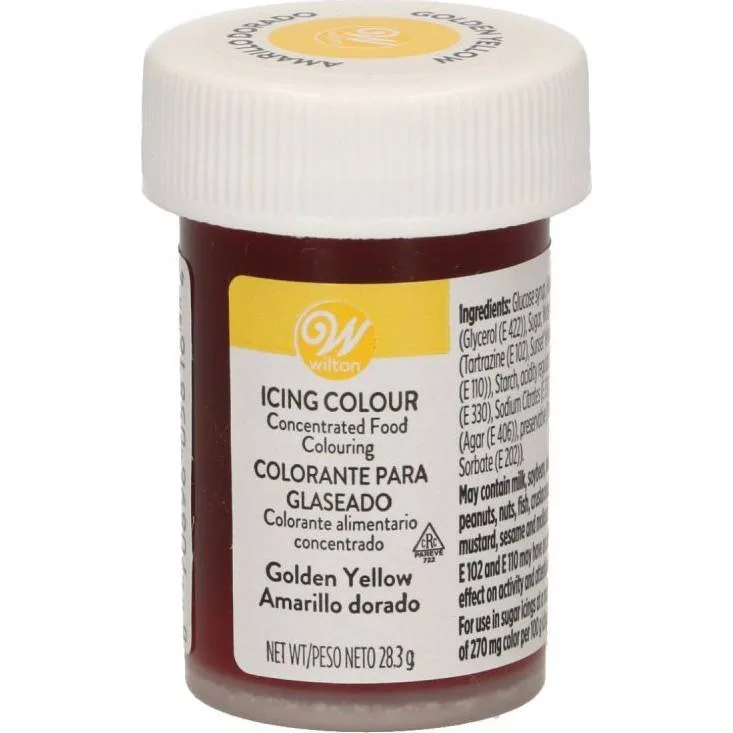 Gelová barva zářivě žlutá 28 g – Wilton
