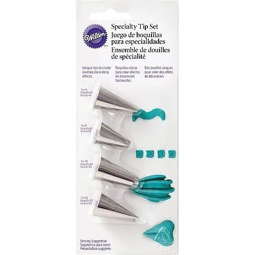 Sada zdobicích špiček Speciality, 4 ks – Wilton