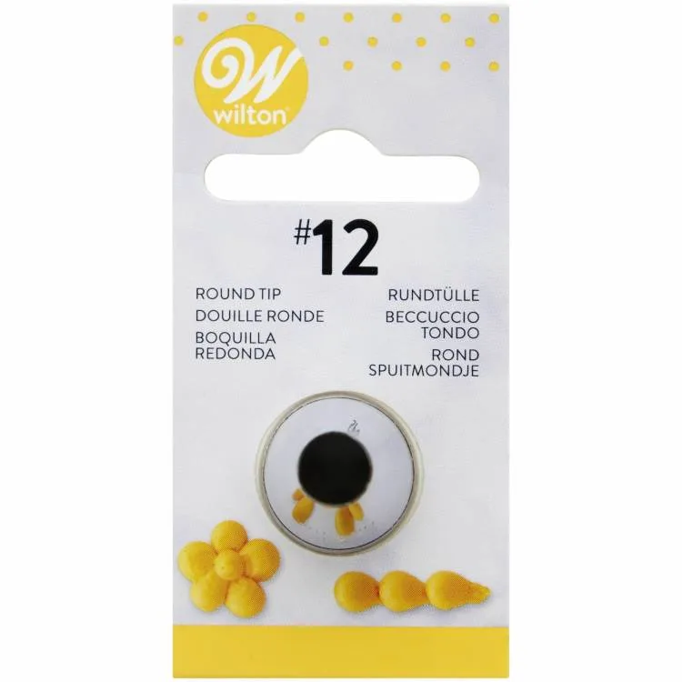 Trezírovací špička hladká č. 12, otvor 8 mm – Wilton