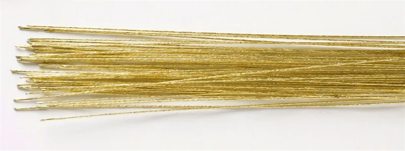 Aranžovací drát č. 24 zlatý 36 cm 50 ks – Culpitt