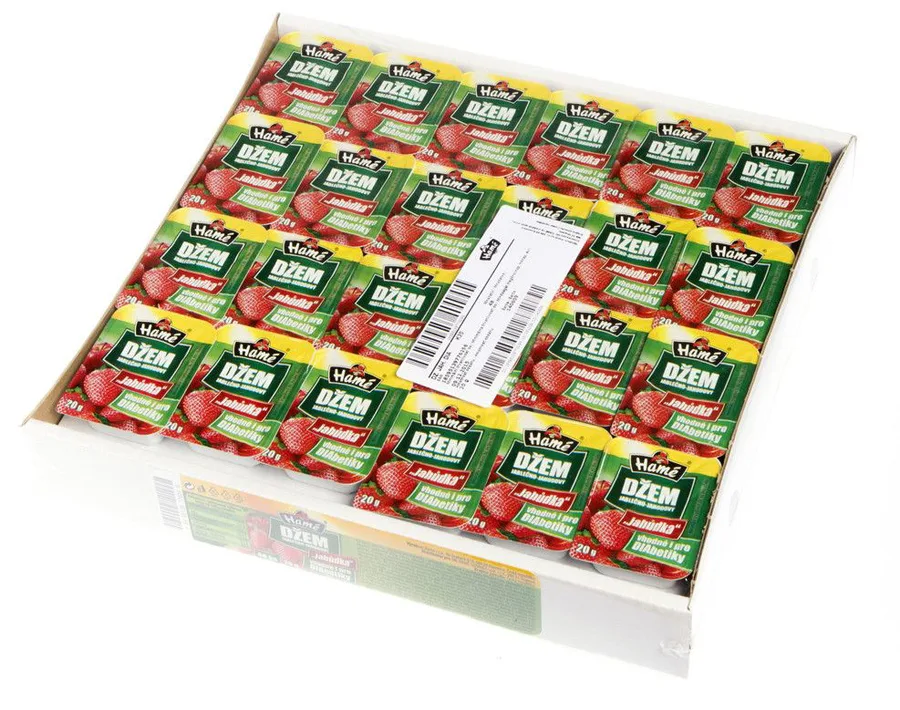 Jahodový džem porcovaný 48 x 20 g – Hamé