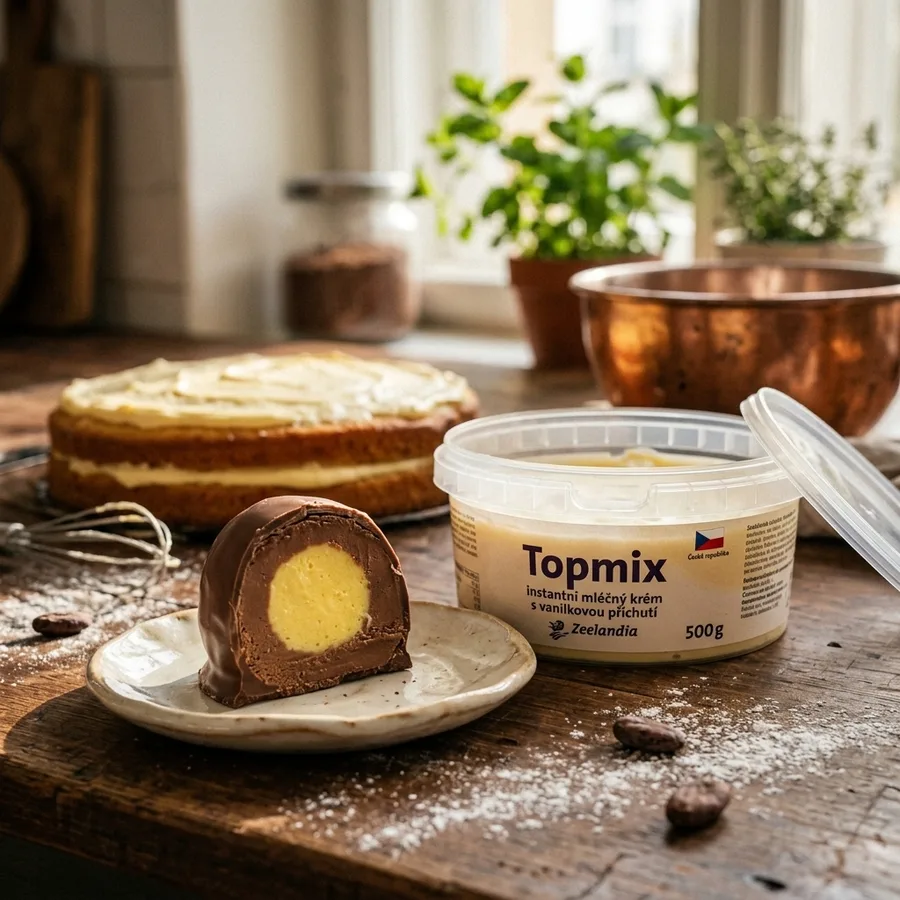 Instantní mléčný krém s vanilkovou příchutí Topmix 500 g – Zeelandia