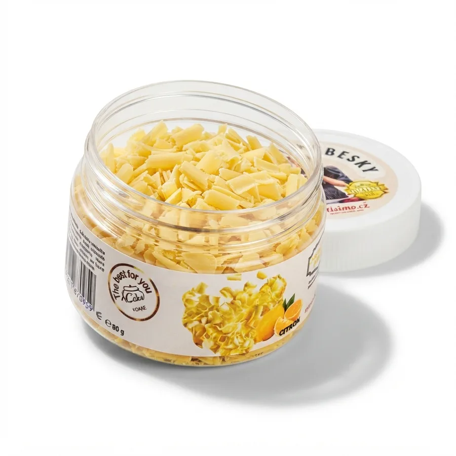 Čokoládové hobliny citronové 80 g